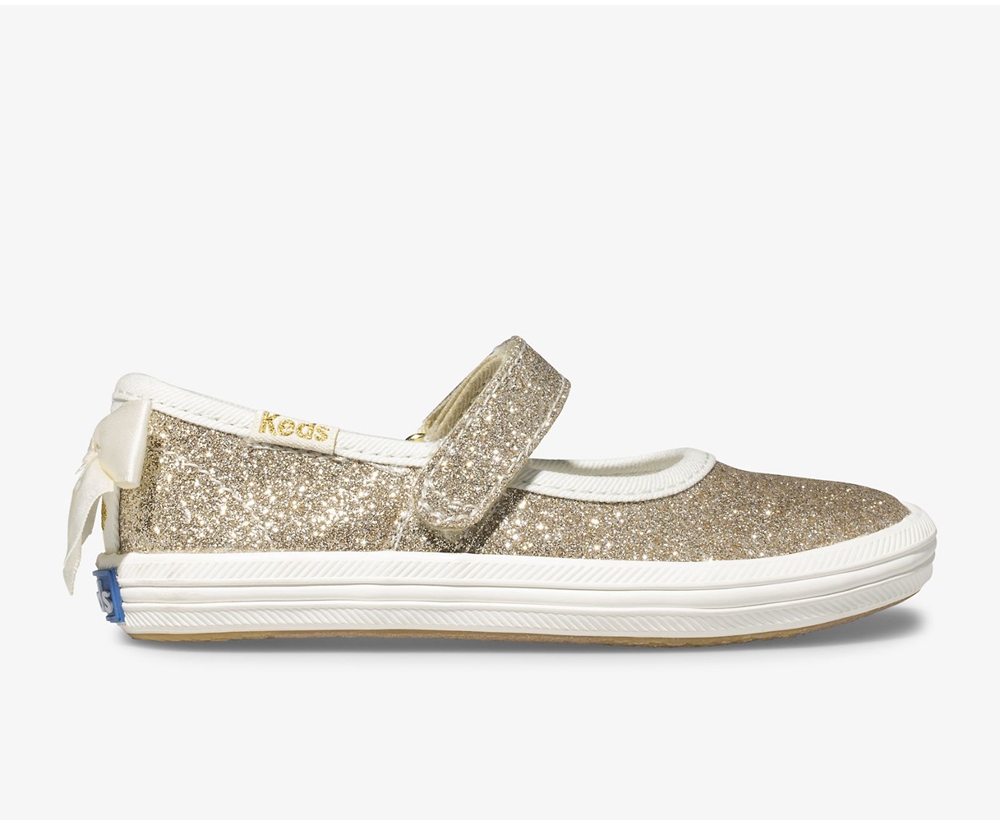 Slip Ons Keds Enfant Doré - Kate Spade New York Sloane Mj Glitter - 692-UODCRJ